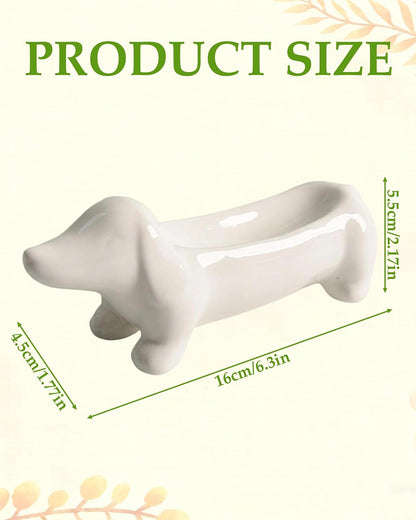 Ceramic Teckel Holder